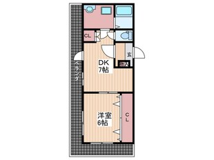 フラワ－パレスハラダの物件間取画像